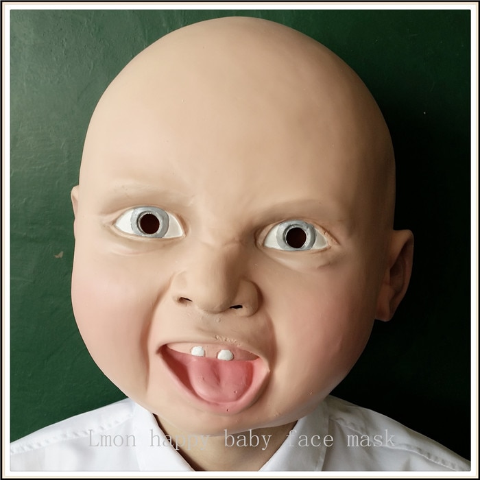 ο    Disgusted Happy Cry Baby Costume Mask īϹ ũ  ҷ Ǯ  Ƽ ũ  
